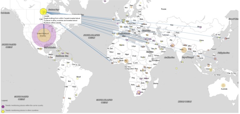 Social Media for Sensing: Do Tweets Represent Events at Geo-Tagged Locations?